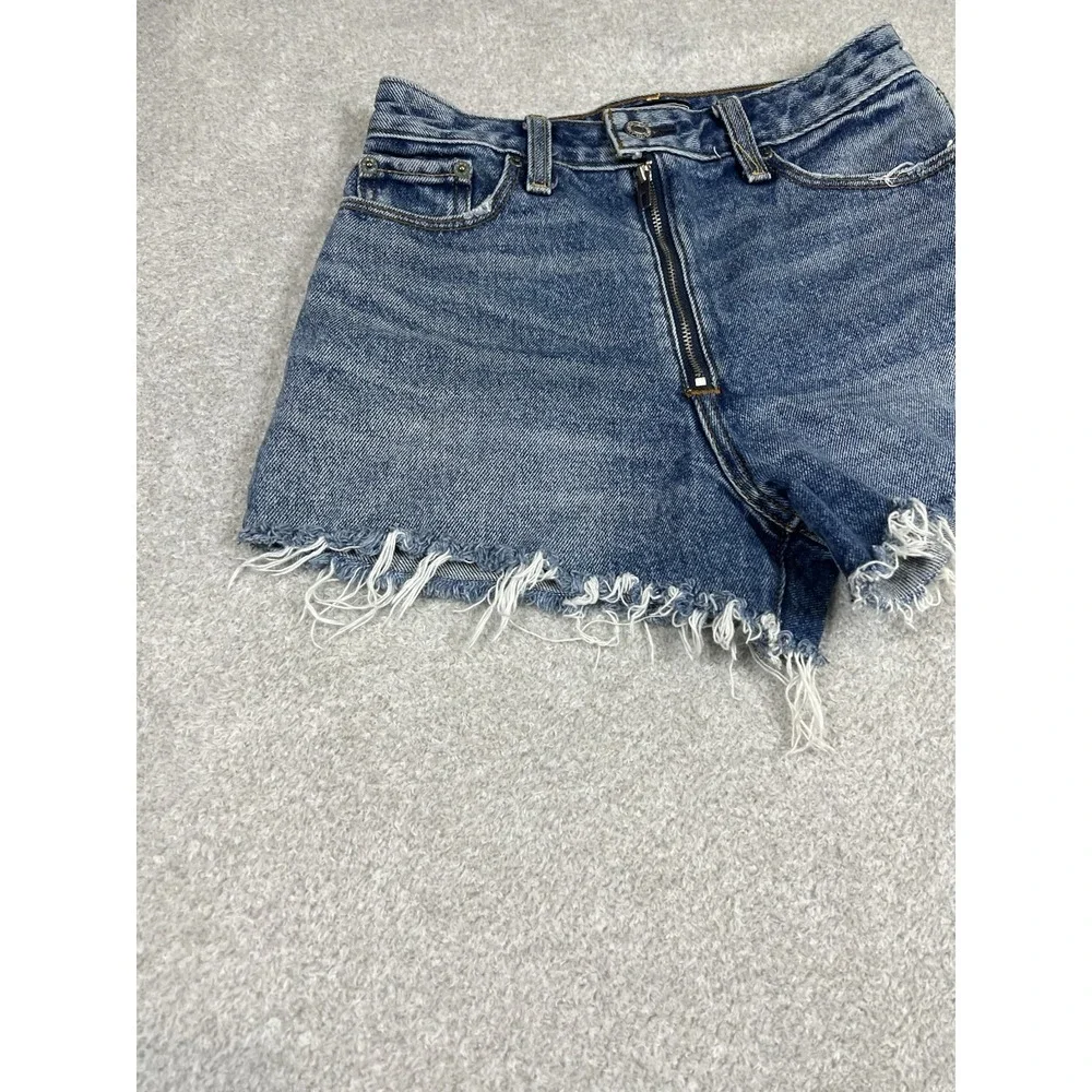 Abercrombie and Fitch‎ Women's Annie High Rise Shorts Blue Size 00